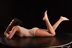 Underwear Woman Black Laying poses - ALL Average Laying poses - on stomach medium black Standard Photoshoot  Academic